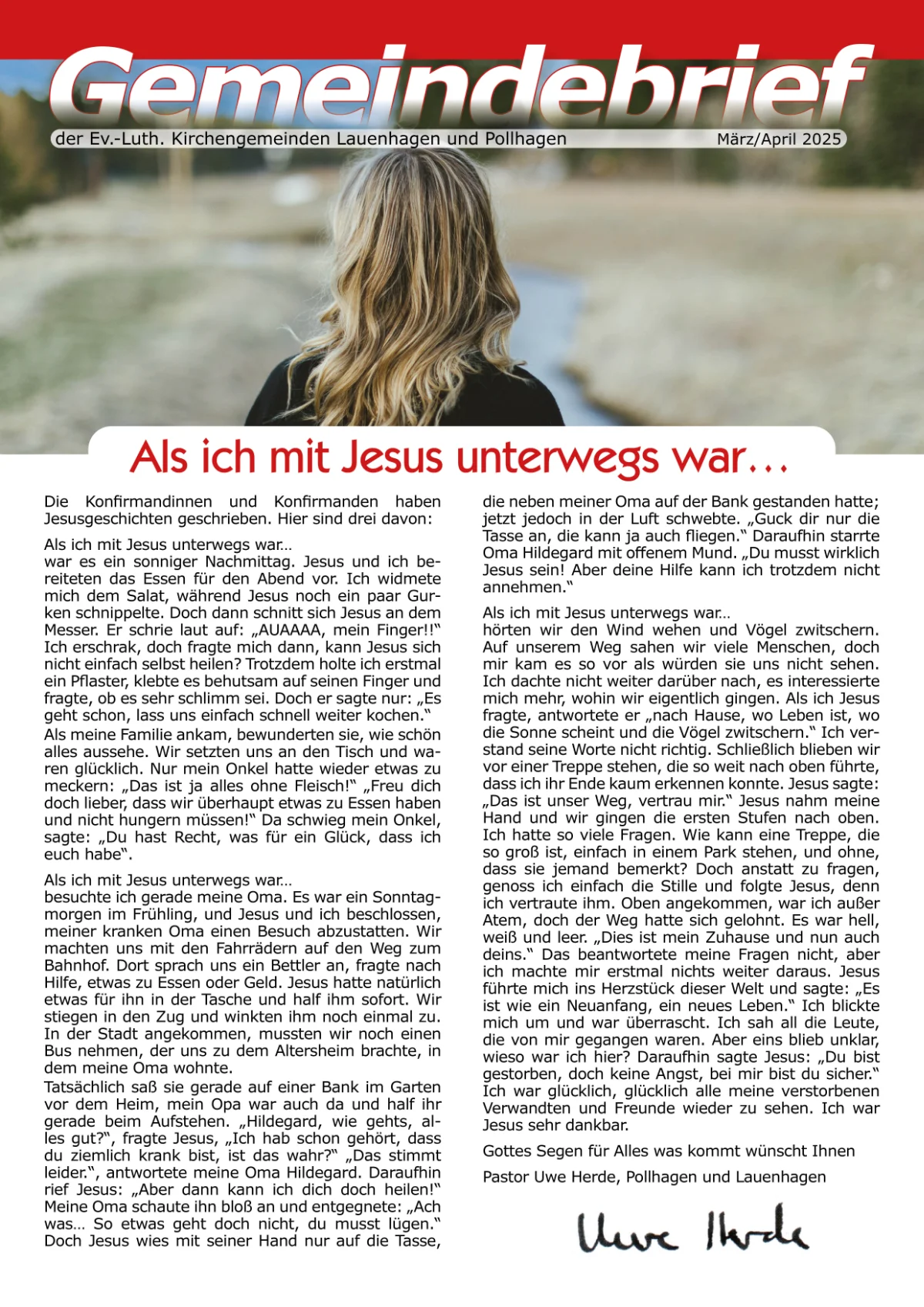 Gemeindebrief der Kirchengemeinden Lauenhagen und Pollhagen Januar Februar 2023